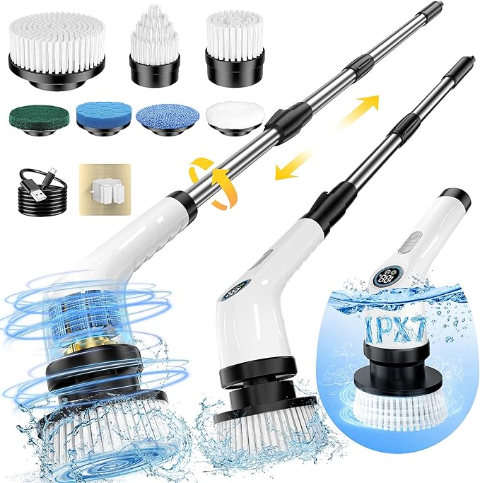 Multi-Surface Cordless Electric Spin Scrubber
