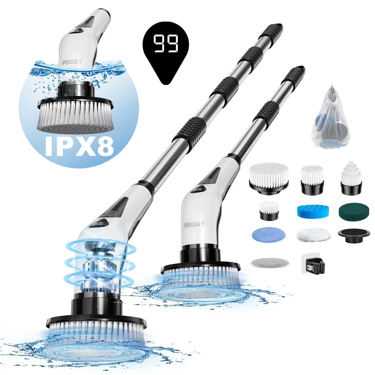 Multi-Surface Cordless Electric Spin Scrubber