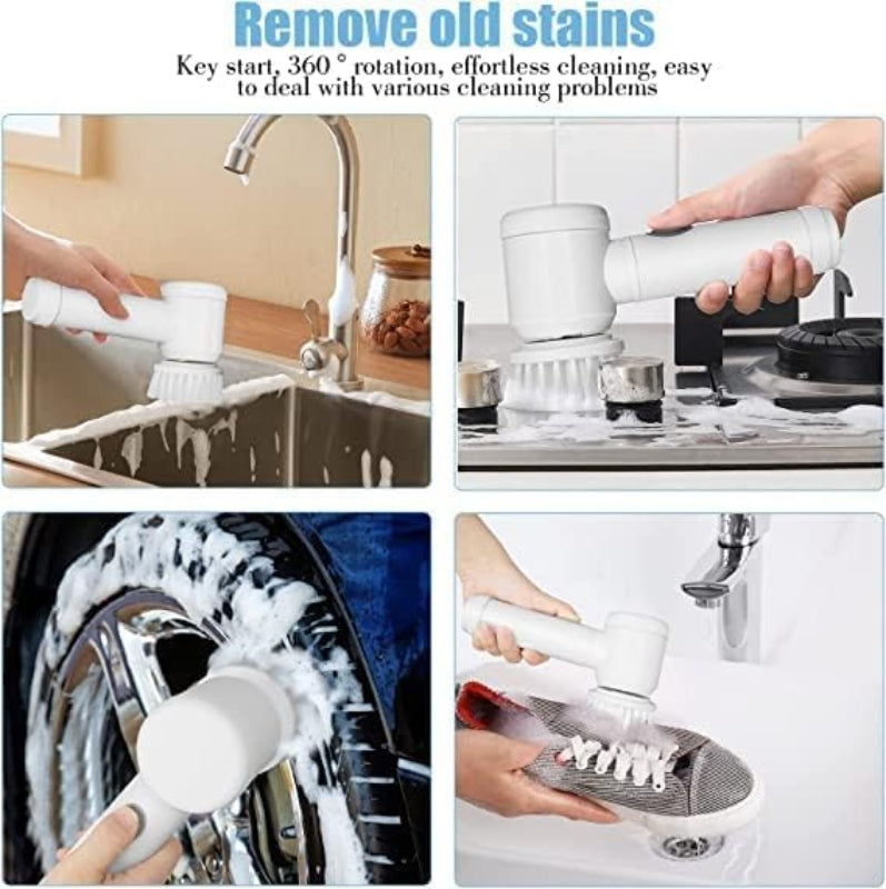 Multi-Surface Cordless Electric Spin Scrubber